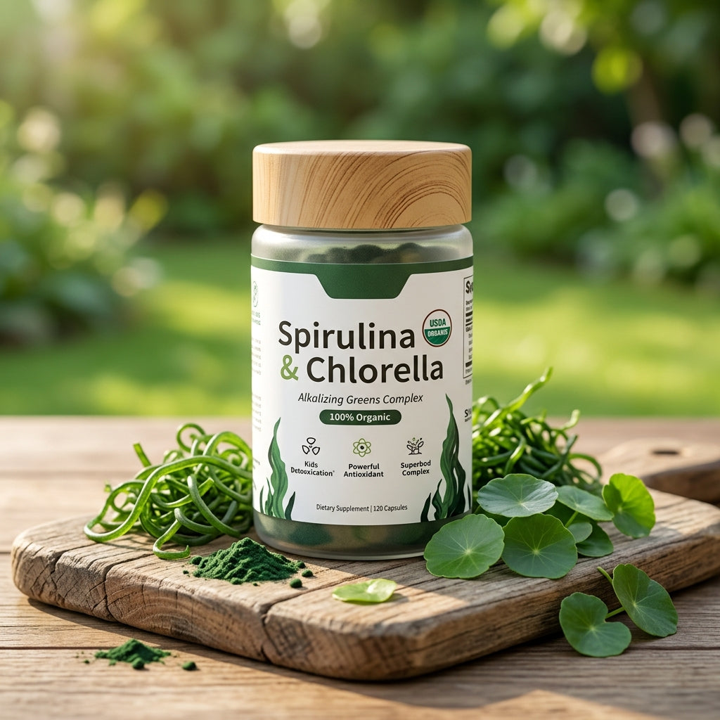 Spirulina Chlorella Chlorophyll Capsules